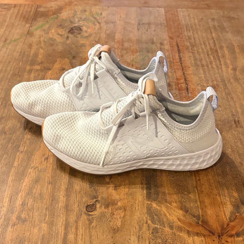 New Balance White Athletic Sneakers